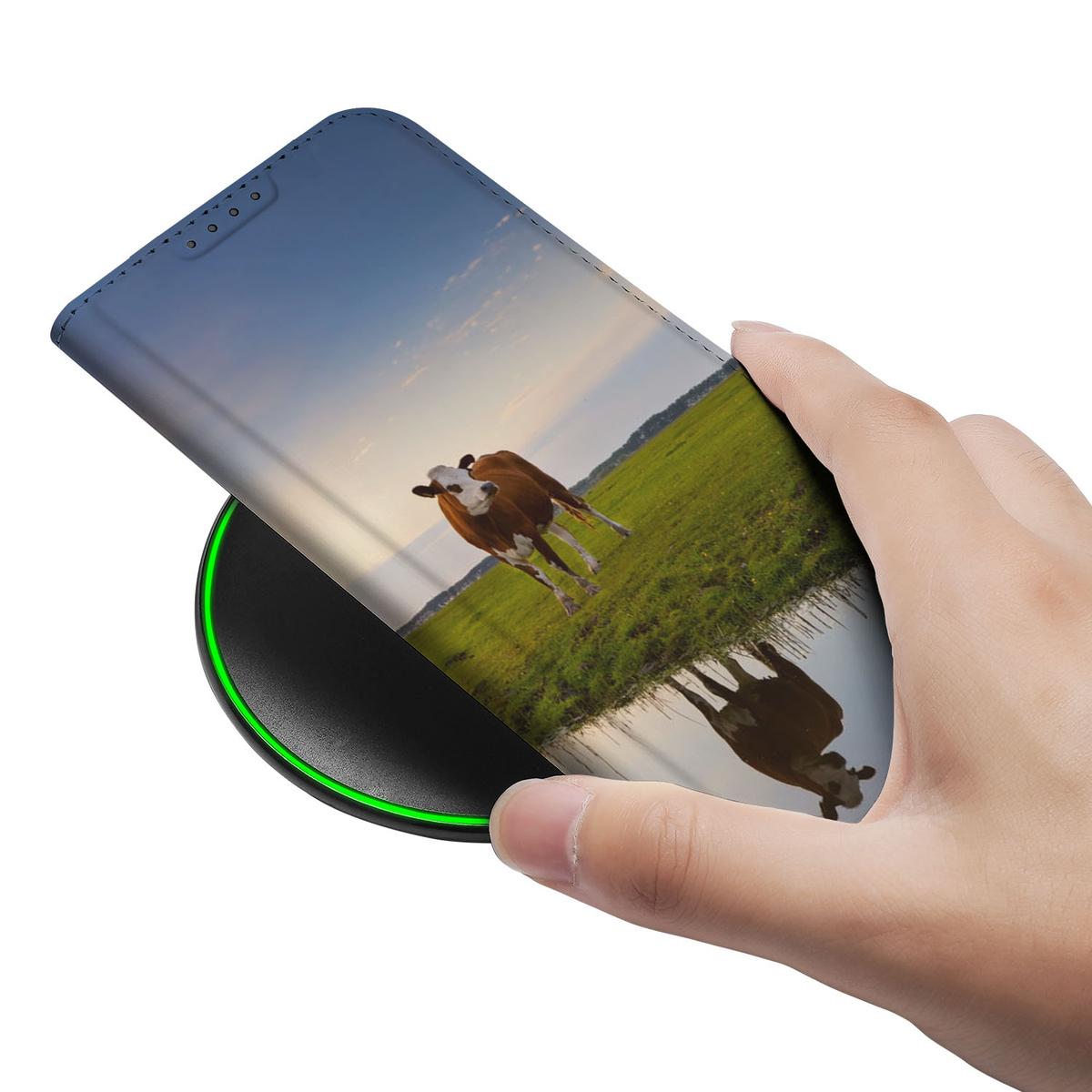 Apple iPhone 16e Hoesje maken Koe hoesje koe ondergang hand aanzicht