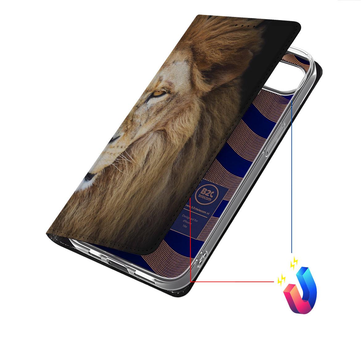 Apple iPhone 16e Hoesje maken Leeuw hoesje design leeuw aanzicht