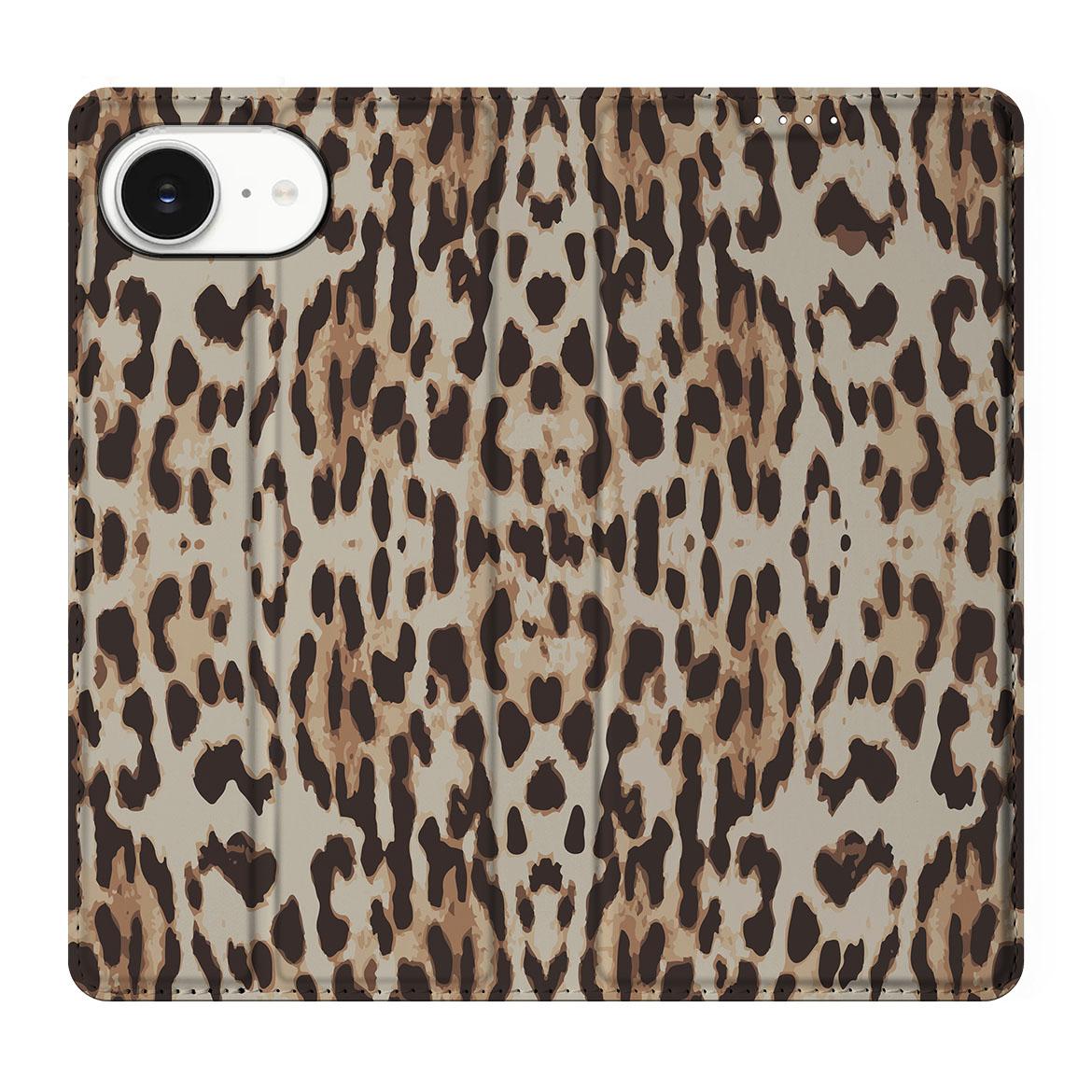 Apple iPhone 16e Hoesje maken Leopard hoesje luipaardprint voorkant