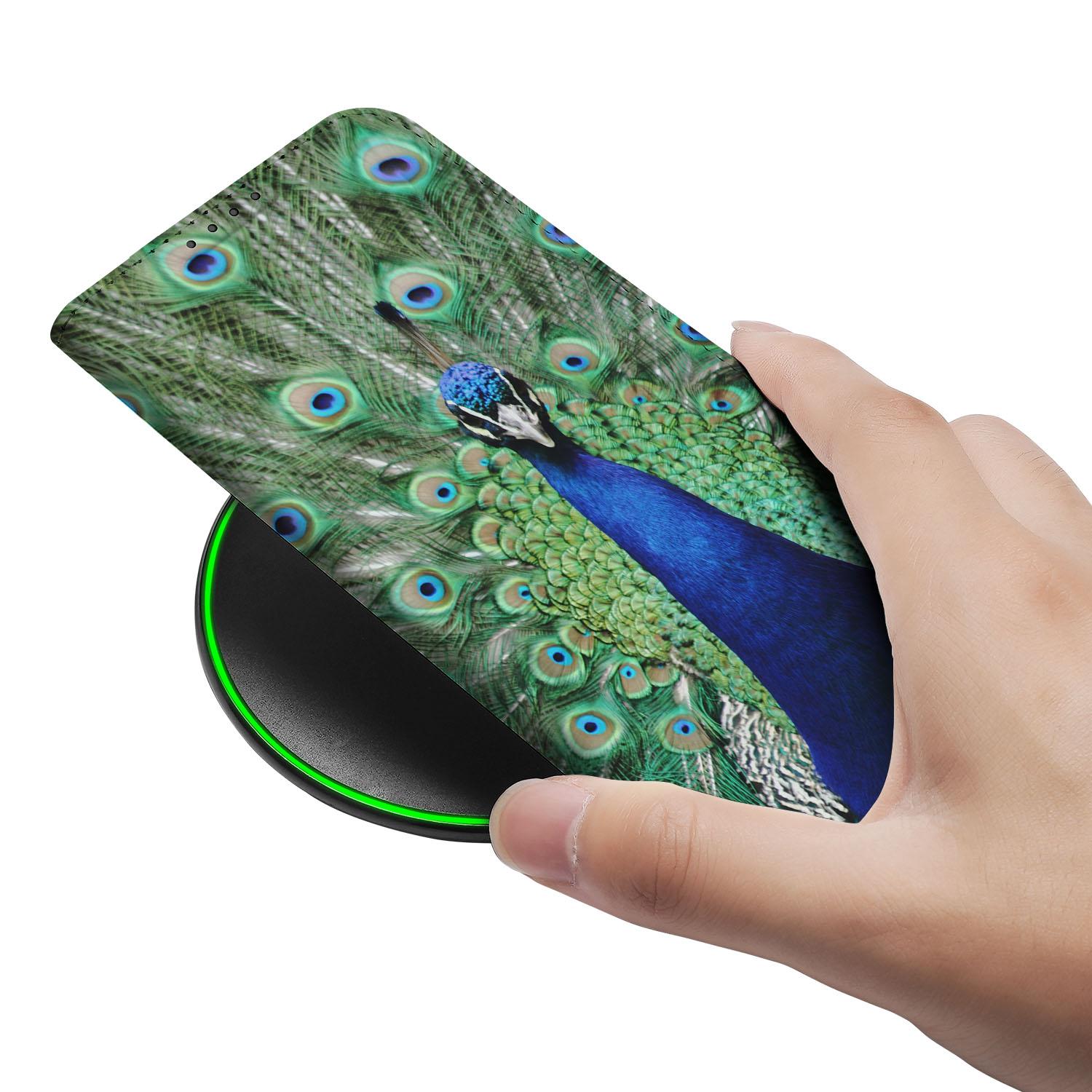 Apple iPhone 16e Hoesje maken Pauw hoesje pauw aanzicht