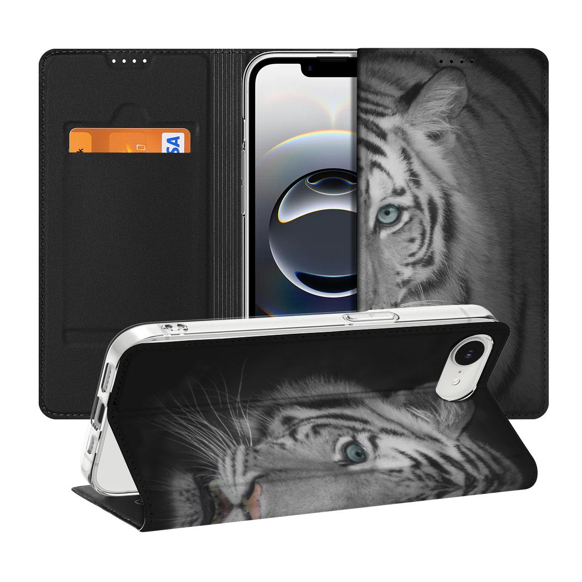 Apple iPhone 16e Hoesje maken Tijger standcase tijger design voorzijde