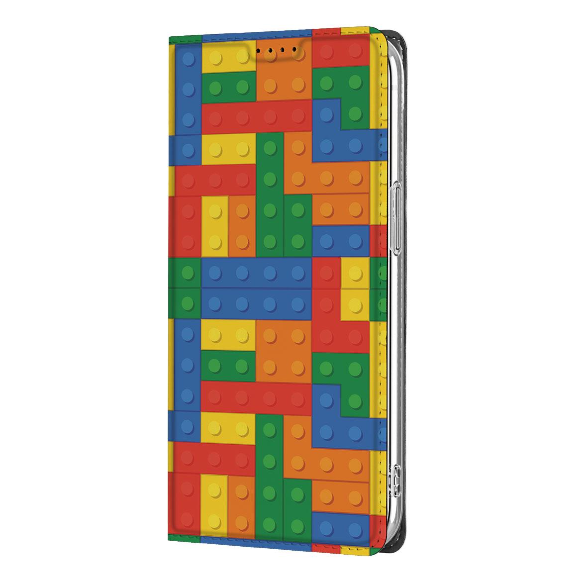 Apple iPhone 16e Hoesje met Magneet Blokken design blokken aanzicht