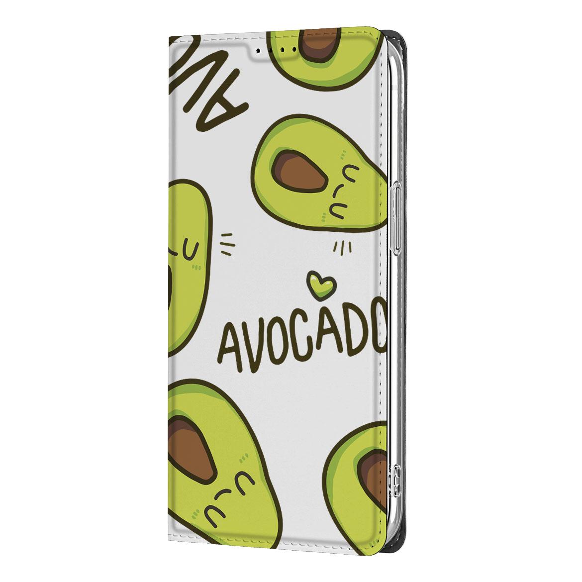 Apple iPhone 16e Magnet Case Avocado Singing onderweg zijkant