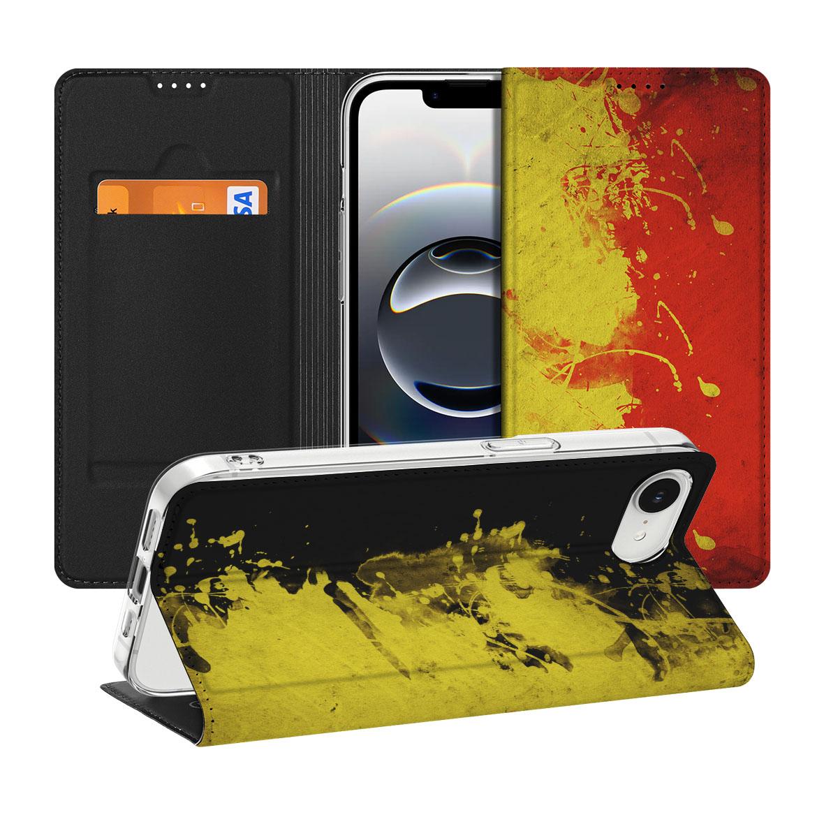 Apple iPhone 16e Standcase België design hoesje voorzijde achterzijde
