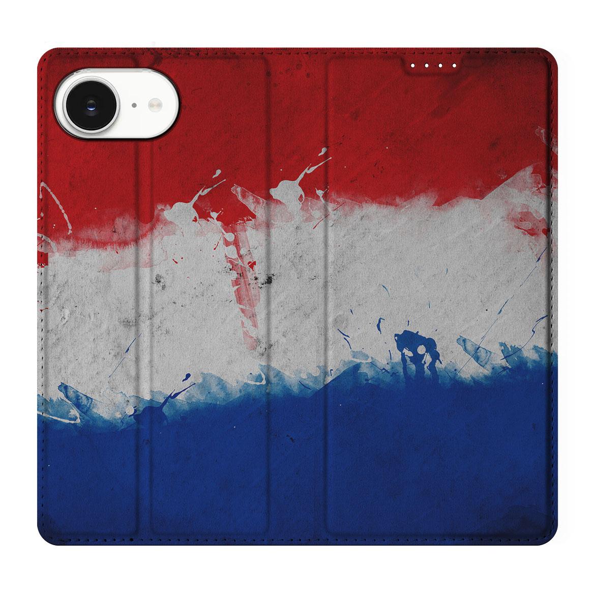 Apple iPhone 16e Standcase Nederland design Nederlandse vlag aanzicht