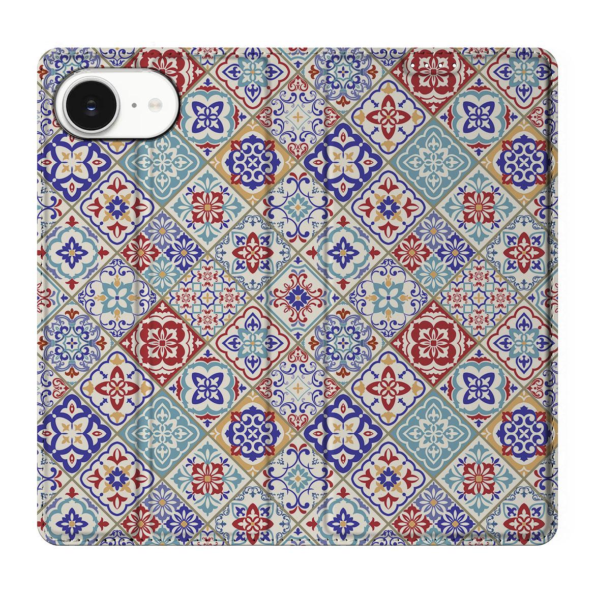 Apple iPhone 16e Standcase Tiles Color design Tiles Color aanzicht