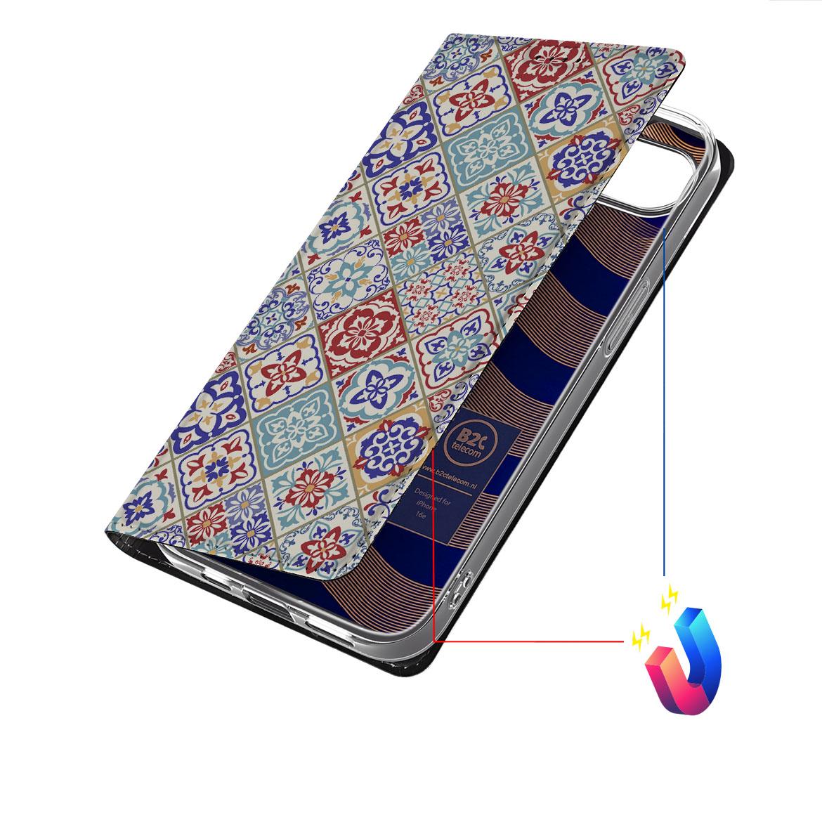 Apple iPhone 16e Standcase Tiles Color design Tiles aanzicht