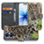 Apple iPhone 17 Bookcase Hoesje Met Pasjes Baby Luipaard design baby luipaard aanzicht