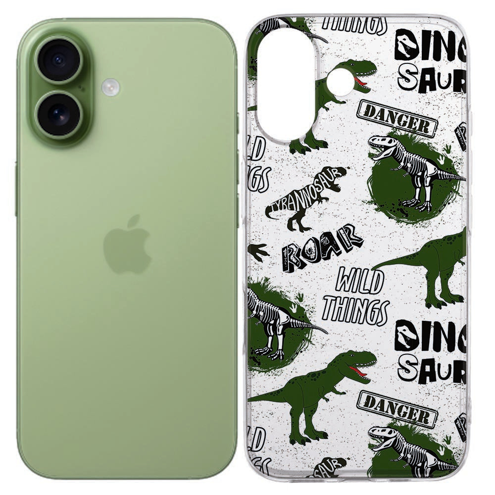 Apple iPhone 17 Siliconen hoesje Dinosaurus