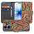 Apple iPhone 17 Hoesje Retro Met Pasjes En Magnetische Sluiting retro patroon binnenkant voorkant