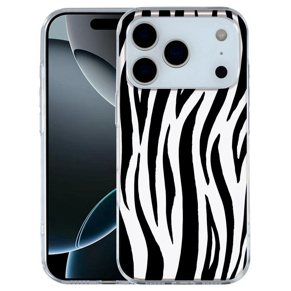 Apple iPhone 17 Pro Softcase Back cover Zebra