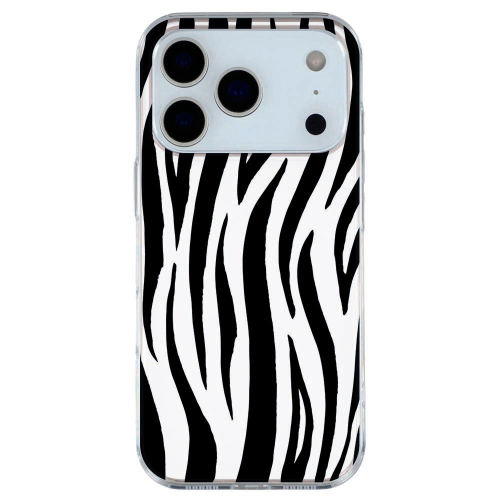 Apple iPhone 17 Pro Softcase Back cover Zebra