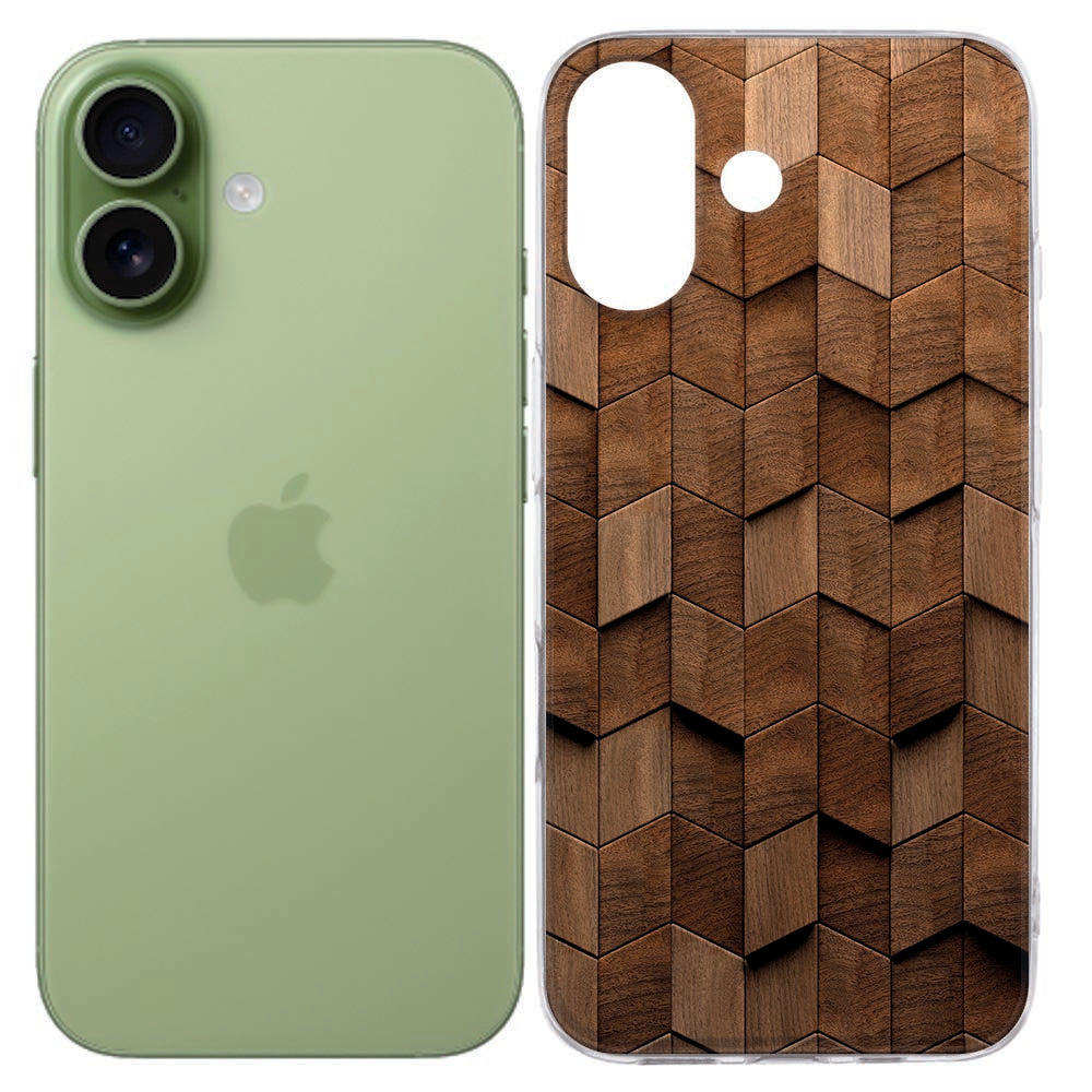 TPU Hoesje Apple iPhone 17 Wooden Cubes