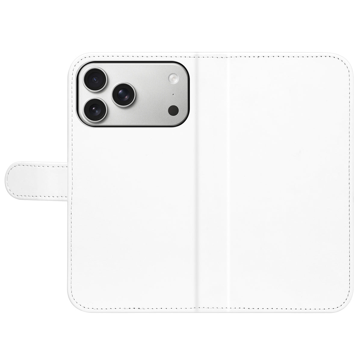 iPhone 18 Pro Max bookcase wit achterkant met camera uitsparing