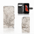 Apple iPhone 6 | 6s Bookcase Marmer Beige boekvorm marmer beige aanzicht