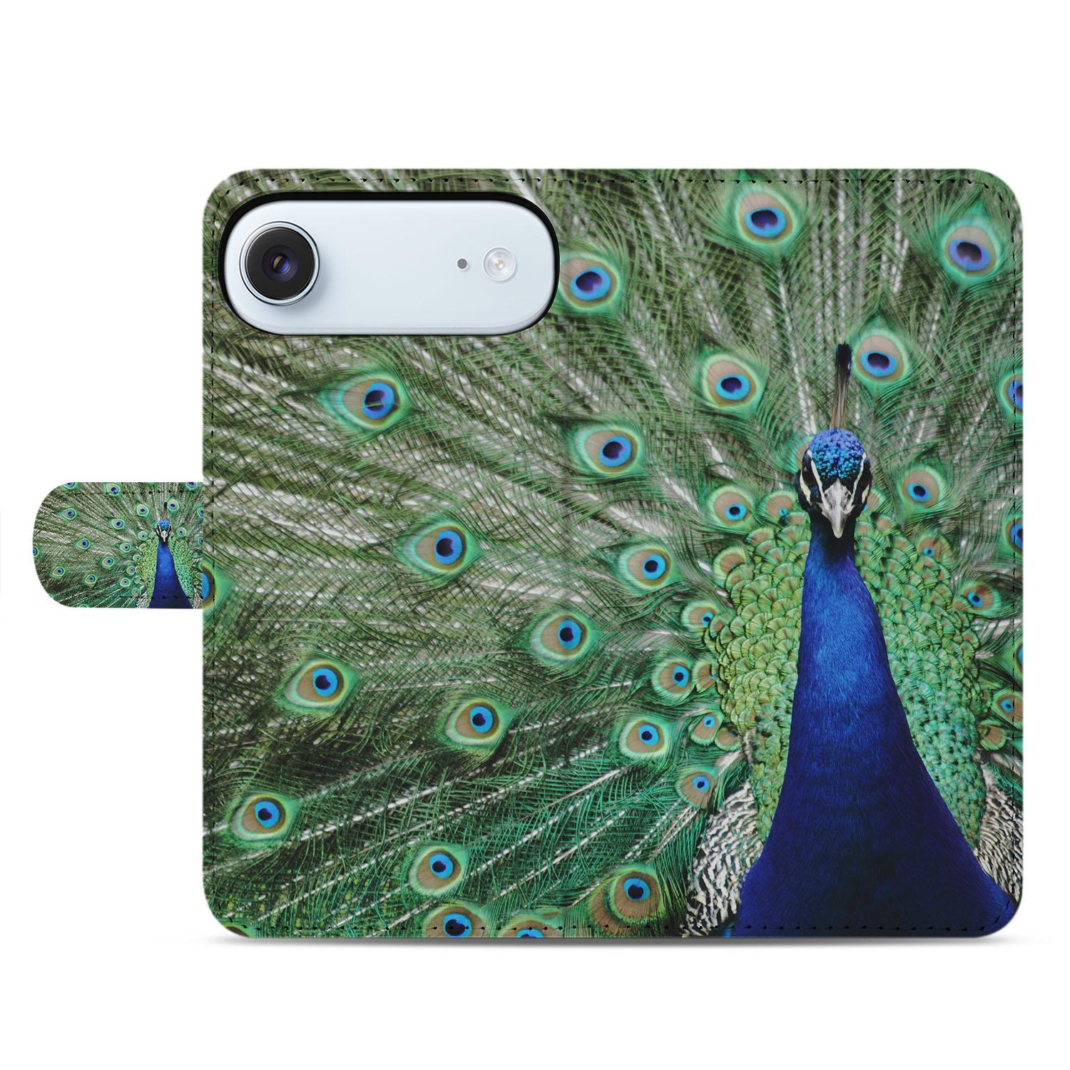 Apple iPhone Air Book Case Pauwprint pauwprint boekcase groen blauw design voorkant
