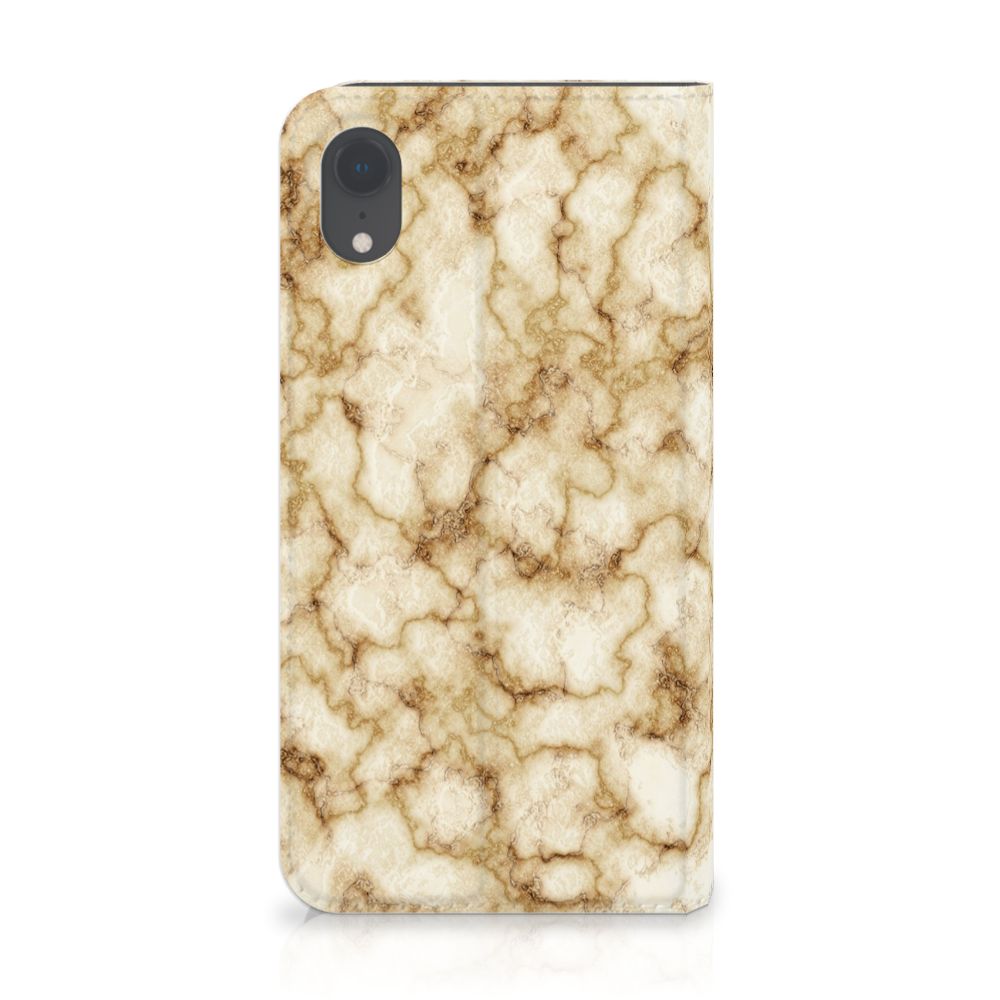 Apple iPhone Xr Standcase Marmer Goud