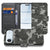 Army Light Hoesje Voor Apple iPhone Air Portemonnee Hoesje camouflage grijs design voorkant