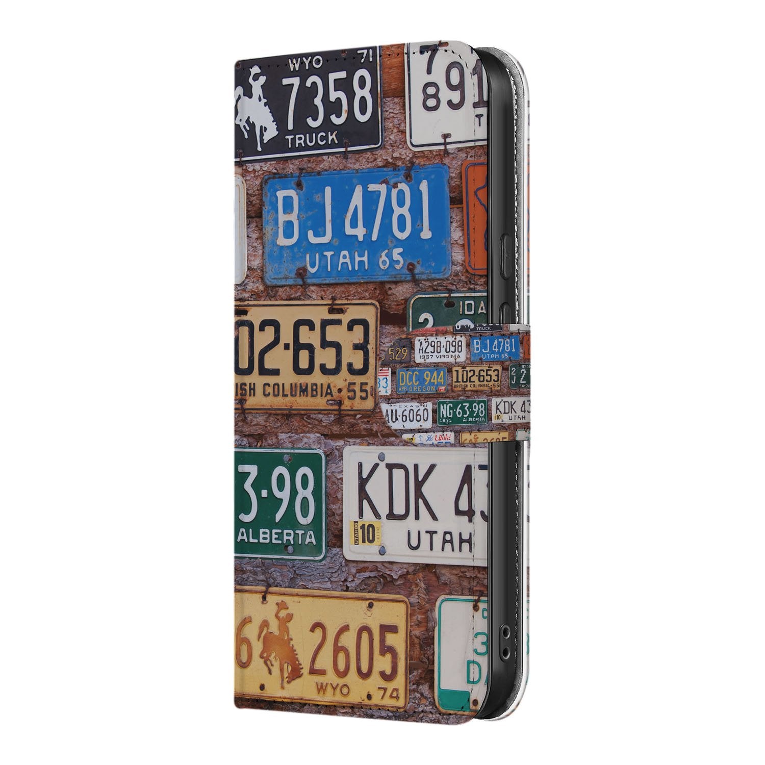 Google Pixel 10 Pro Portemonnee Hoesje Kentekenplaten Collage voorkant