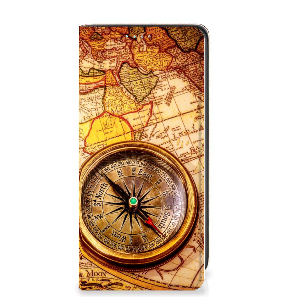 Samsung Galaxy A41 Book Cover Kompas kompas design boek cover zijaanzicht