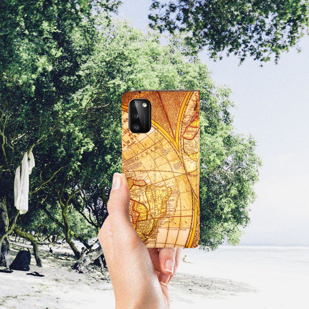 Samsung Galaxy A41 Book Cover Kompas kompas ontwerp handzijde