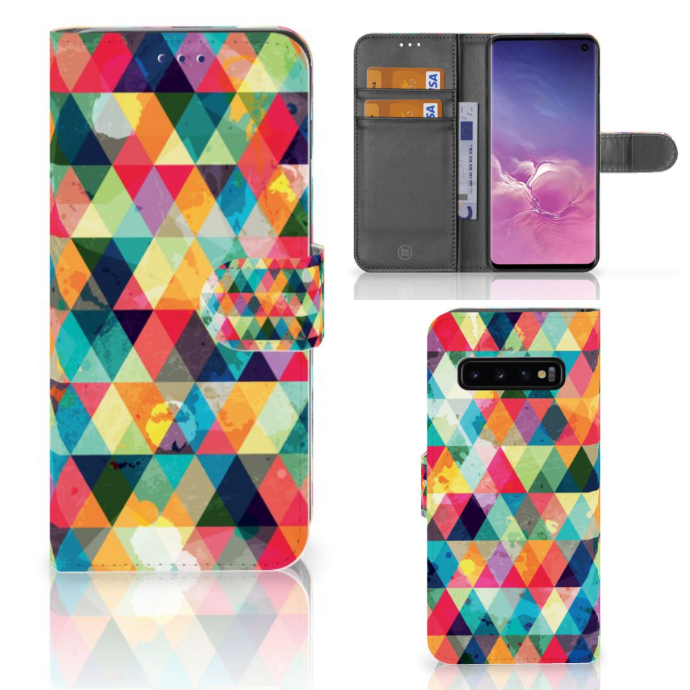 Samsung Galaxy S10 Telefoon Hoesje Geruit