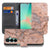 Samsung Galaxy A27 bookcase Marmer Oranje, voorkant met gesloten klep