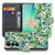 Samsung Galaxy A27 bookcase Orchidee Groen, voorkant met gesloten klep
