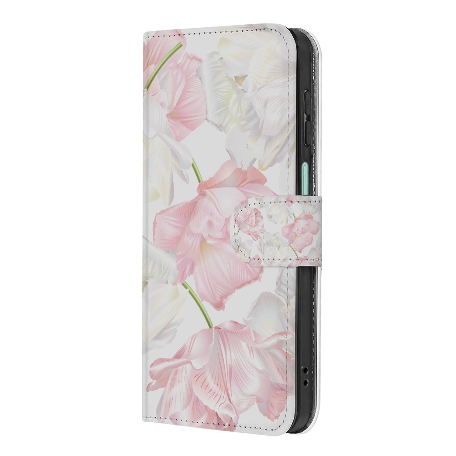 Samsung Galaxy A27 bookcase Lovely Flowers, achterkant met camera-uitsparing