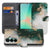 Samsung Galaxy A27 bookcase Marmer Groen, voorkant met gesloten klep