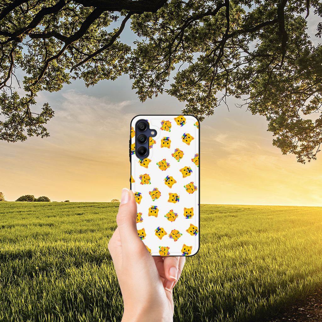Back Case voor Samsung Galaxy A15 Katten Emojis B2C Telecom