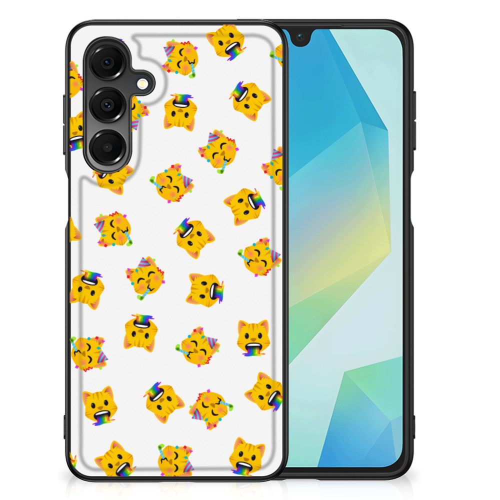 Samsung Galaxy A16 5G/4G Back Case Katten Emojis voorkant