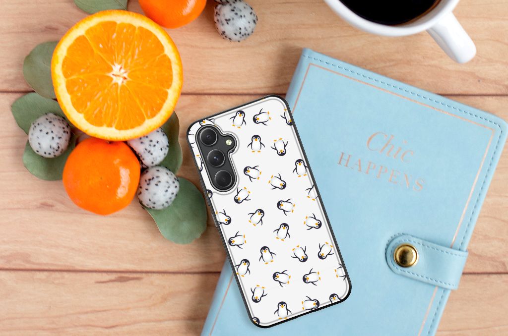 Samsung Galaxy A54 Back Case Pinguïn bovenaanzicht