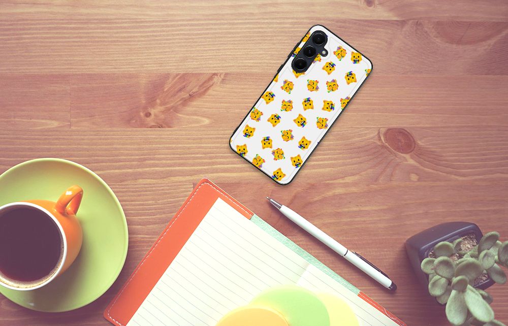 Back Case voor Samsung Galaxy A55 Katten Emojis B2C Telecom