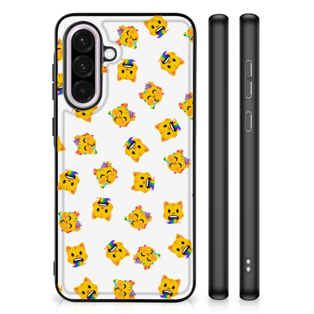 Samsung Galaxy A56 Back Case Katten Emojis voor en zijkant