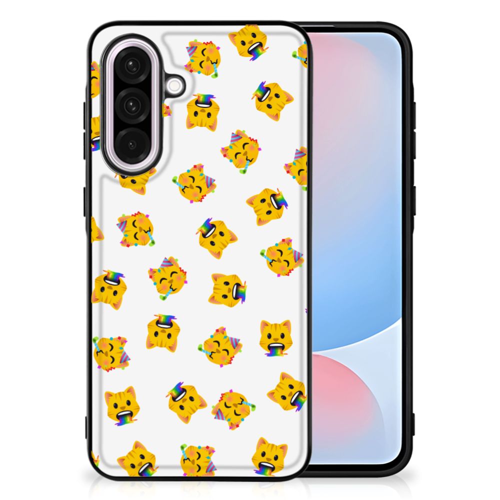 Samsung Galaxy A56 Back Case Katten Emojis voorzijde