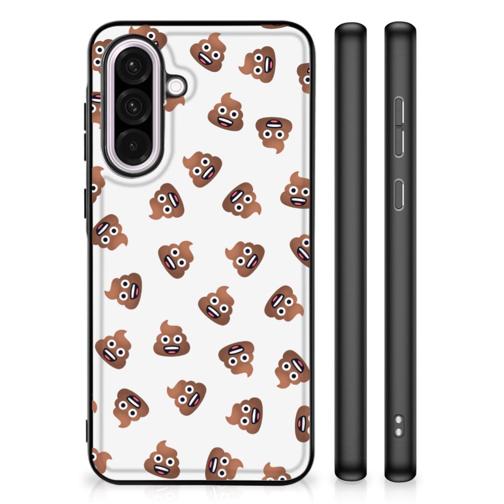 Samsung Galaxy A56 Back Case Poep Emojis zij aanzicht