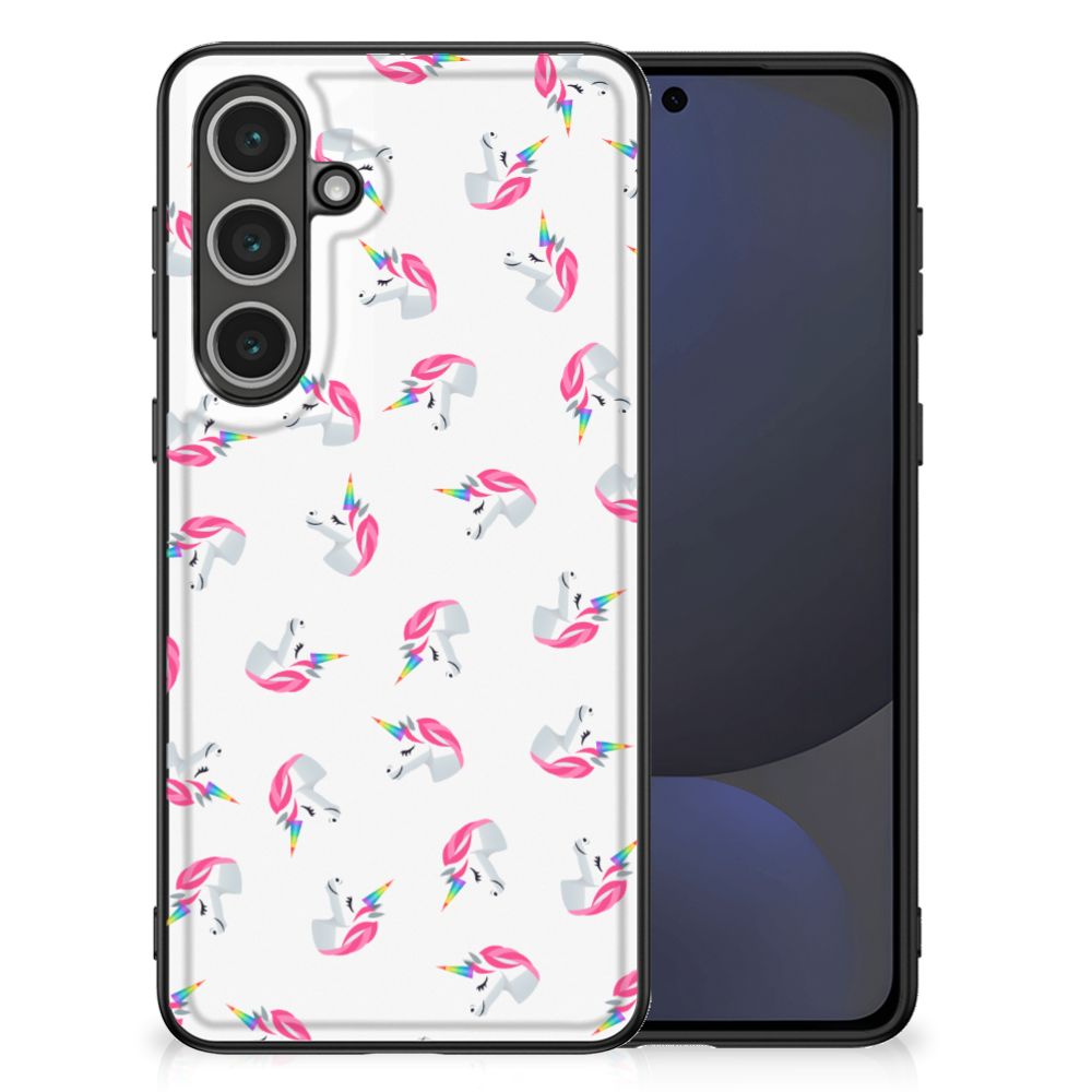 Samsung Galaxy S24 FE Back Case Unicorns ontwerp voorkant