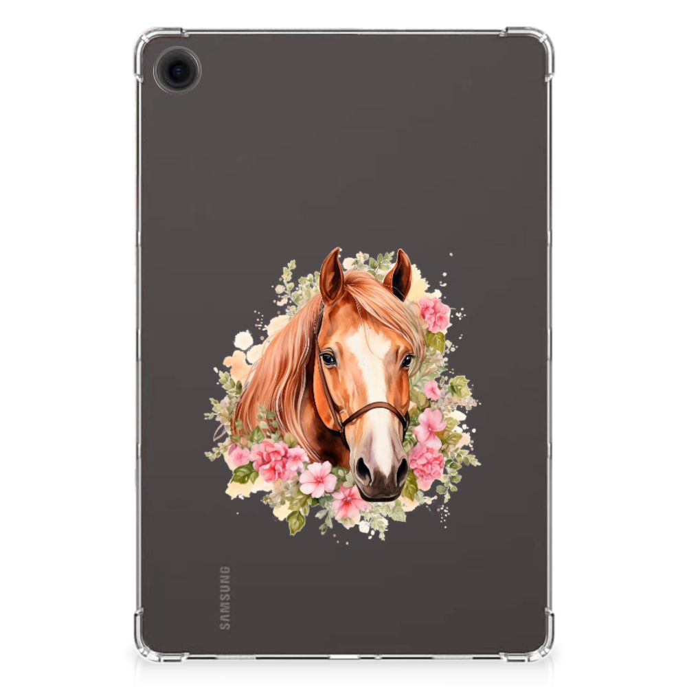 Samsung Galaxy Tab A9 Plus Back Case Paard vooraanzicht