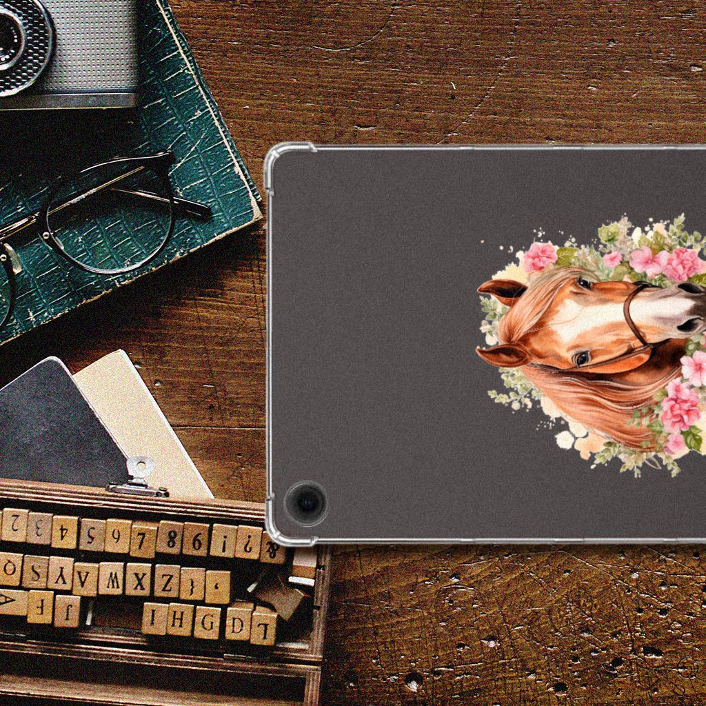 Samsung Galaxy Tab A9 Plus Back Case Paard bovenaanzicht
