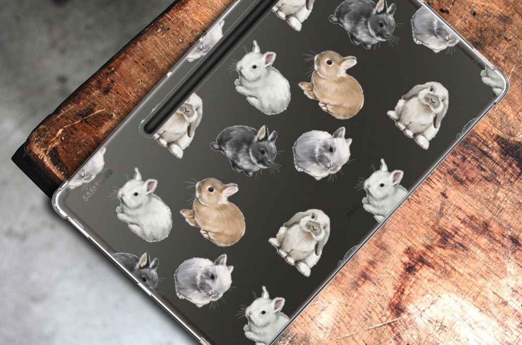 Back Case voor Samsung Galaxy Tab S9 Plus Konijntjes