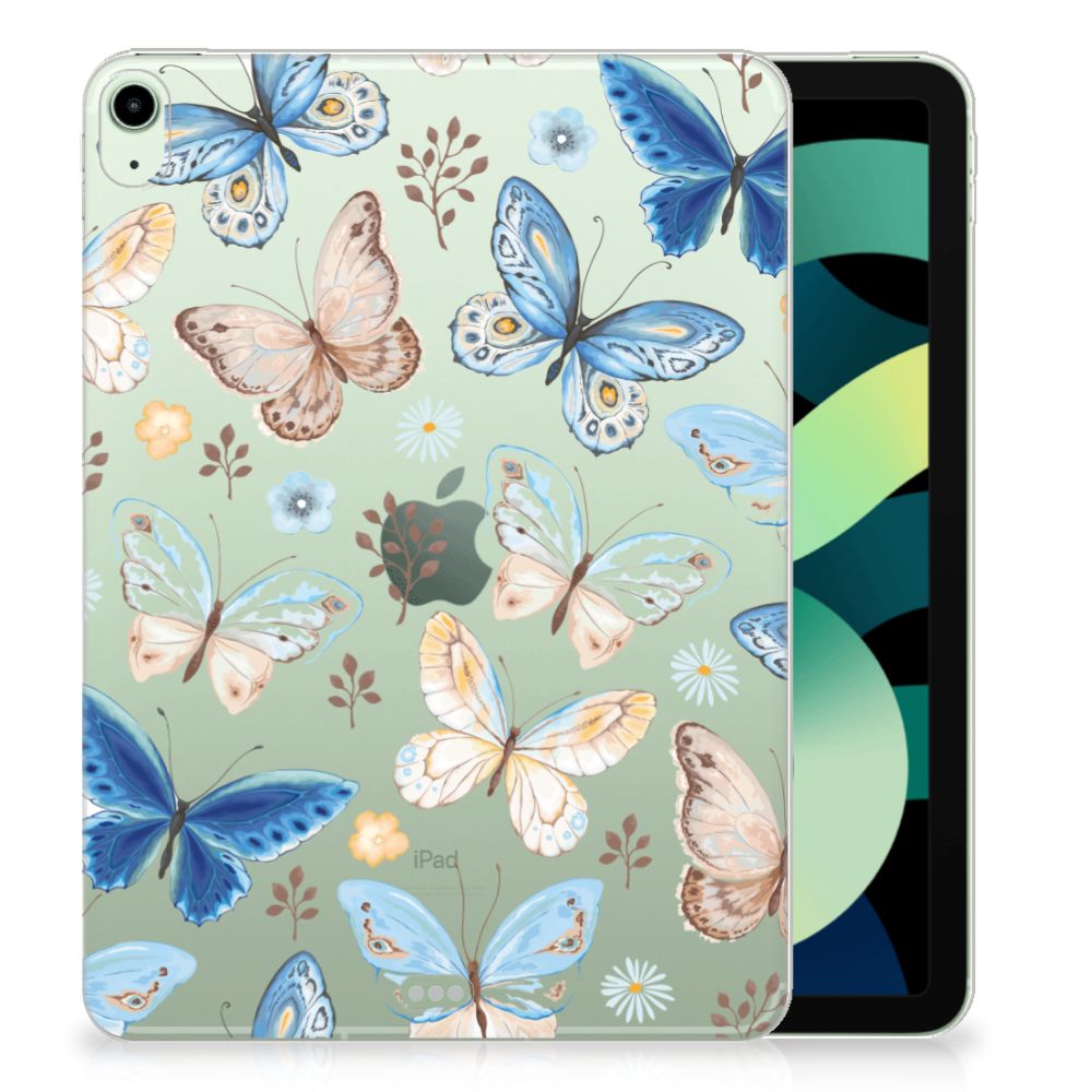 Back Case voor iPad Air (2020/2022) 10.9 inch Vlinder vlinder design achterkant