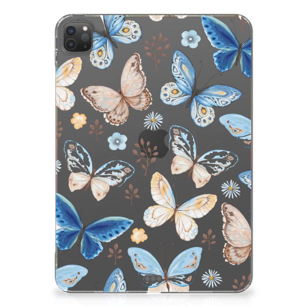 Back Case voor iPad Pro 11 (2024) Vlinder vlinder design achterzijde