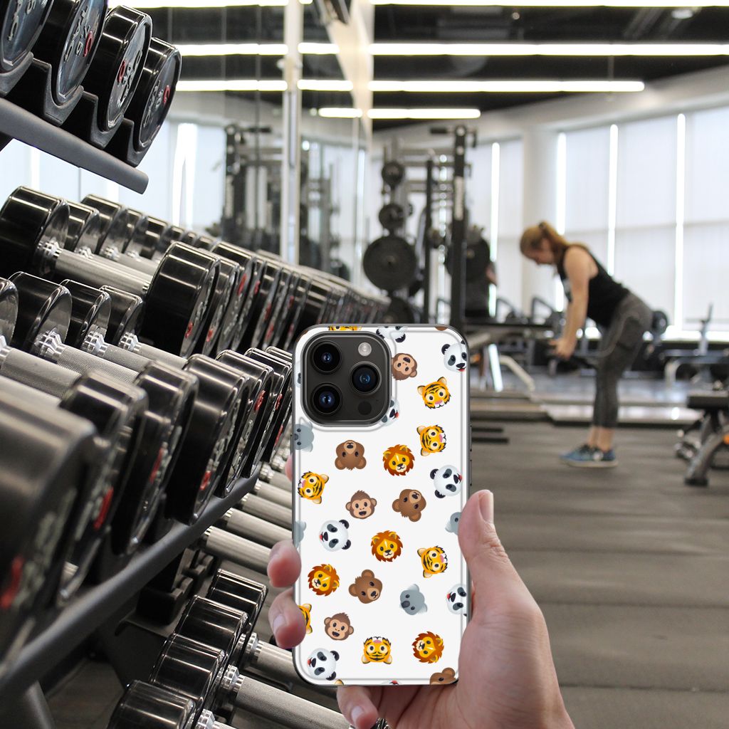 Back Case voor iPhone 15 Pro Max Dieren Emojis B2C Telecom