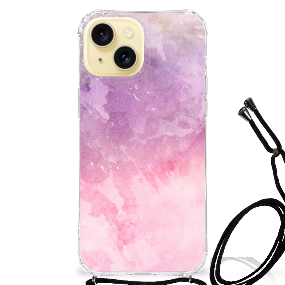 Back Cover Apple iPhone 15 Pink Purple Paint B2C Telecom