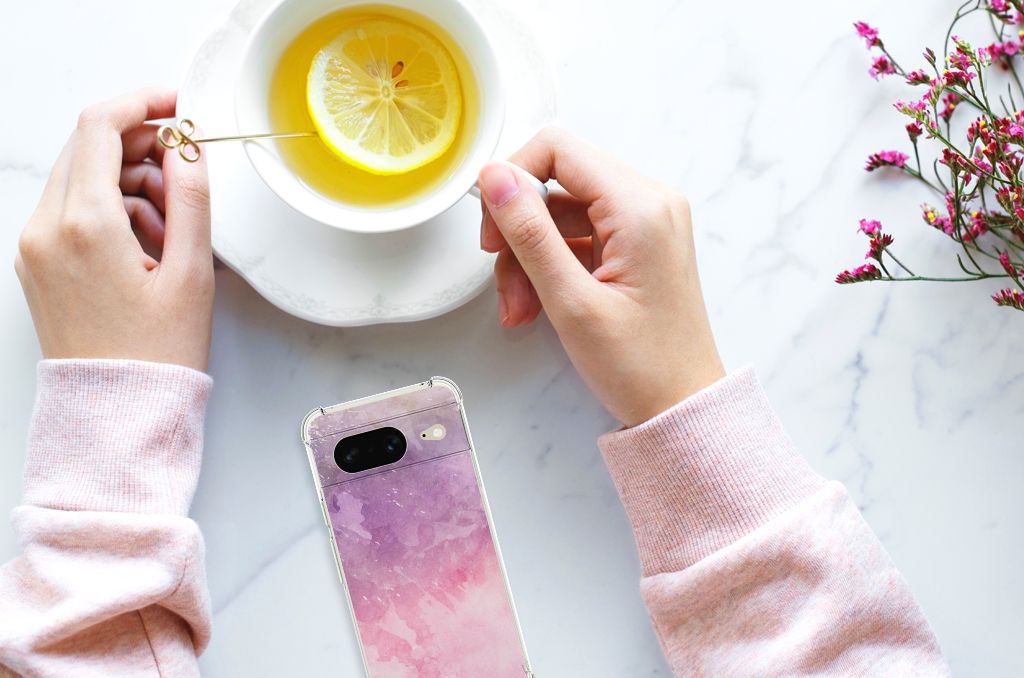 Back Cover Google Pixel 8 Pink Purple Paint B2C Telecom