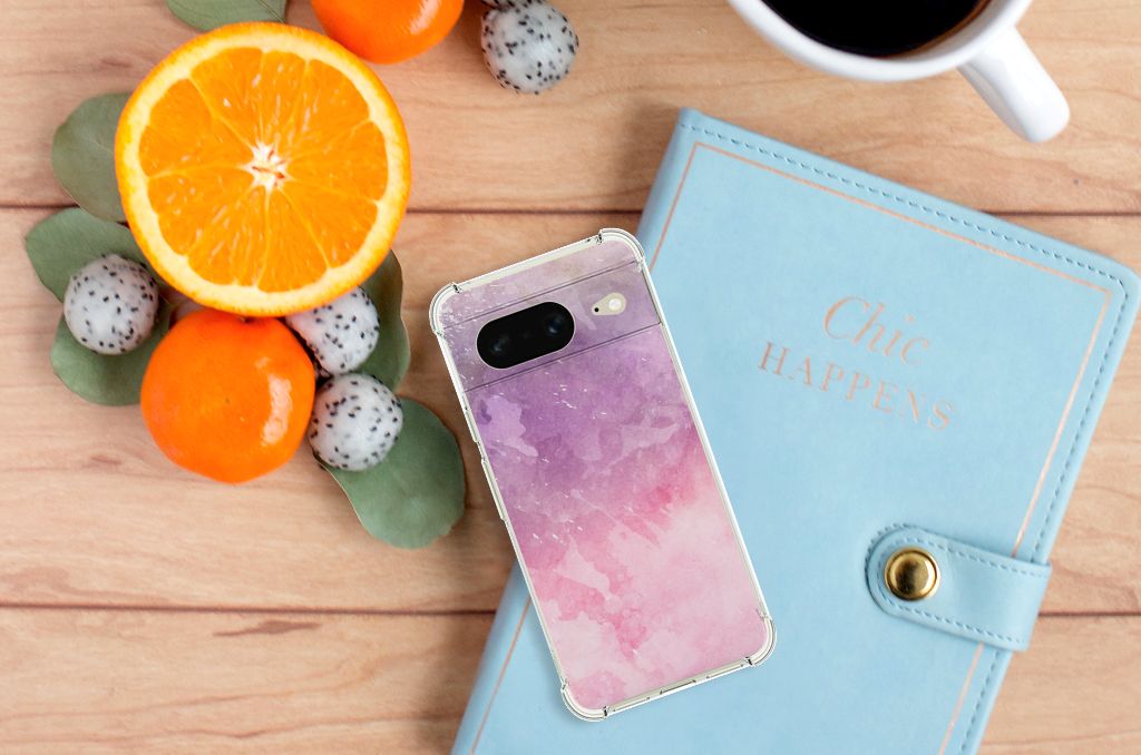Back Cover Google Pixel 8 Pink Purple Paint B2C Telecom