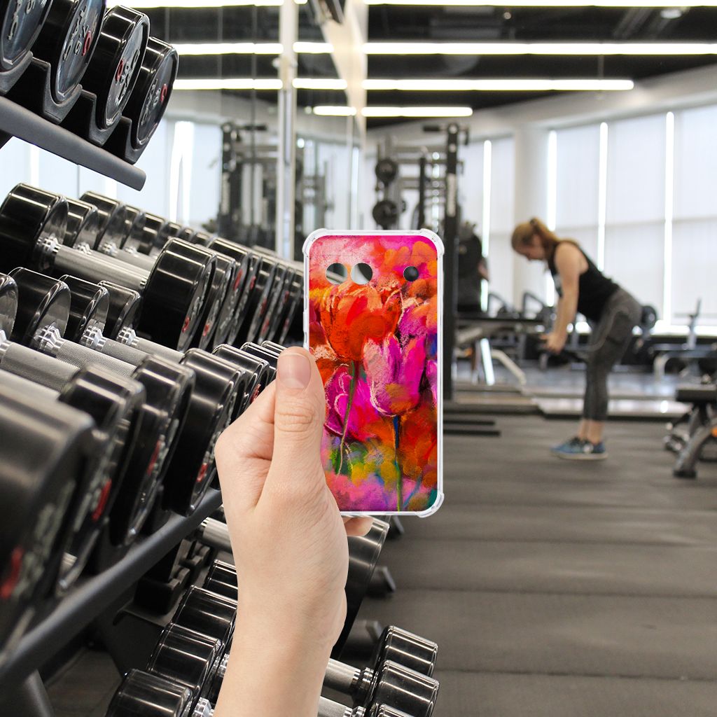 Google Pixel 8A Back Cover Tulips hand held gym