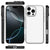 Apple iPhone 16 Pro Max Back Cover Hoesje Zwart Wit aanzicht