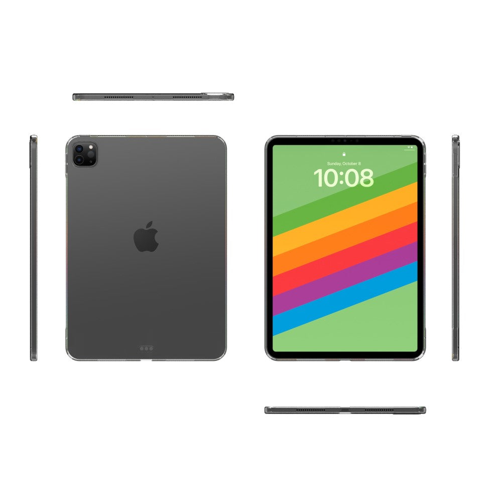 Apple iPad Pro 11 (2024) Back Cover Hoesje Transparant aanzicht